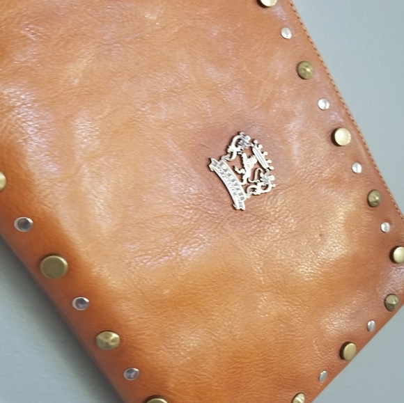 🍁New to the closet🍁 NWOT Pratesi Firenze Genuine Leather clutch - Picture 6 of 9